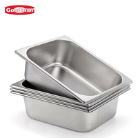 Kommerzielle Catering Edelstahl GN Pfanne Gastro norm Dampf tisch Food Pan für Hotel Restaurant Buffet Gewerbliche Küche