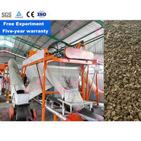 Ligne de production d'engrais organique composite LANE 1-10t/h, équipement de granulation de fumier animal, système d'engrais à base de compost de volaille