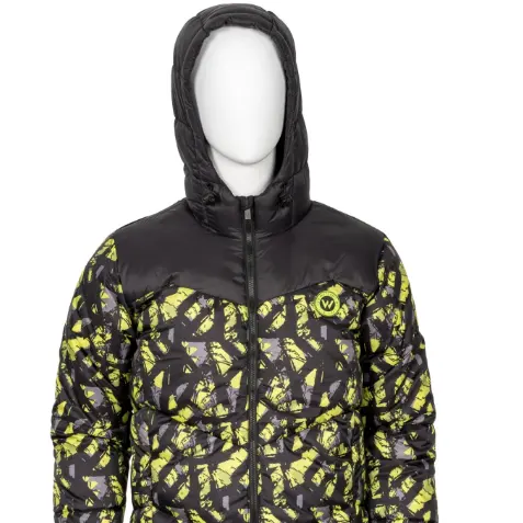 Men's Insulated Adjustable Hooded Digital Printing Zippered Sports Colorful Fashion Casual Outdoor Waterproof Jacket