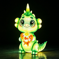 Meistverkaufte Q-Version Kleiner Drachen-Laterne für Diwali Abschlussfeier Wasserdichte Outdoor-Familienlaterne für Parks Gärten Aktivitäten
