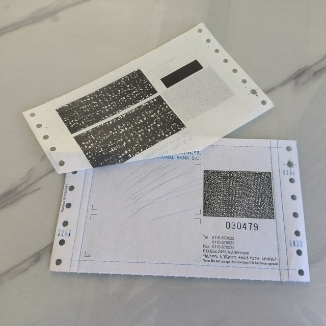 Customized Design Computer Form Continuous Paper Carbonless Paper Express Waybill for Courier Company