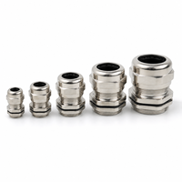 Passe-câble en laiton fendu IP68 M12-M20 pour extérieur, connecteur d'entrée de câble de rétrofit avec contre-écrou pour boîtes de jonction pré-câblées