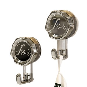 Suction Cup <b>Hook</b> 3 Pack Heavy Duty Modern Bathroom Kitchen Storage No Drilling Required - Product Image 2