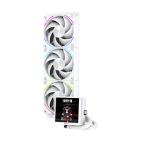 Refroidisseur d'ordinateur à eau ICE APEX VISION 360 WH, refroidissement du processeur, boîtier d'ordinateur de jeu, roulement à billes ARGB, Intel LGA115X/1200/1700/1851 pour AM4/AM5