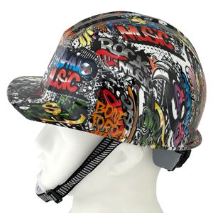 Impresión de transferencia de agua CE ANSI ABS Gorra protectora industrial Estilo Casco DE SEGURIDAD Construcción Casco duro para trabajadores - Product Image 3