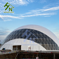 Tente dôme igloo ronde de luxe en PVC avec structure en acier durable de 20m, 30m, 40m pour événements extérieurs