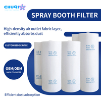 Rollo de Filtro de Techo Impregnado, Filtro de Fibra Sintética Anticolapso para Cabina de Pintura de Muebles