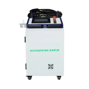 2023 Igolden portable 1kw 1.5kw 2kw continuous laser cleaning machine laser rust paint removal cleaner
