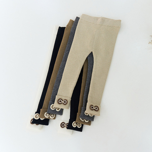 Di alta qualità Pit Stripe Texture flangiatura Design ragazza <span class=keywords><strong>Leggings</strong></span> ragazze pantaloni larghi pantaloni per ragazza - Product Image 1