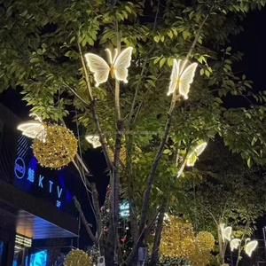 Luci LED a Farfalla in PVC di Grandi Dimensioni, Impermeabili IP65, Alta Resa Cromatica 90, Garanzia di 2 Anni, per Esterni, Matrimoni, Paesaggistica, Halloween - Product Image 5