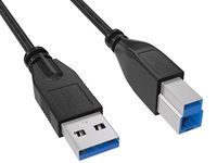 6ft USB 3.0 Type a à Type B Câble Super Haute Vitesse pour Imprimantes Moniteur Station D'accueil Pilotes Durs Externes Scanner USB Hub
