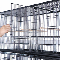 Haute qualité vente chaude en gros trois couches Super grand volant cage à oiseaux perroquet Cage élevage Cage fil grande Villa maison