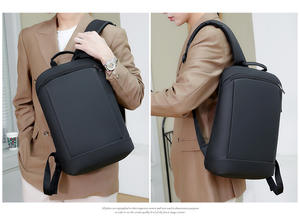 Nuovo in pelle impermeabile semplice business computer zaino multi-funzionale da uomo zaino da uomo <span class=keywords><strong>Premium</strong></span> da viaggio zaino per Laptop - Product Image 3