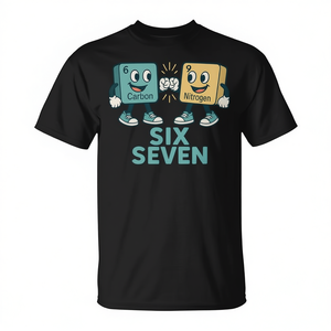 Camiseta Six Seven Carbon Nitrogen Periodic Table, unisex, para adultos, cuello redondo, manga corta, impresión digital - Product Image 2