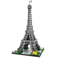 Bloques de Construcción Modulares Personalizados DIY MOC de la Torre Eiffel, Juego de Juguetes Educativos de Construcción a Escala 1:72, 1820 Piezas, Edades 5-14+