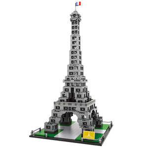 Educational Eiffel Tower <b>Building</b> Kit 3D DIY STEM Construction Toy Plastic Architecture Blocks for Kids Paris Landmark <b>Model</b> Set - Product Image 2