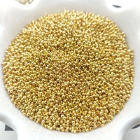 Perles de rocaille rondes en verre argentées et dorées de 2 mm, 3 mm, 4 mm pour la fabrication de bijoux et bracelets DIY en gros