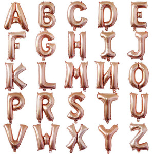 Palloncini Foil da 32 pollici lettere matrimonio festa sfondo decorazione palloncino argento <span class=keywords><strong>oro</strong></span> - Product Image 4