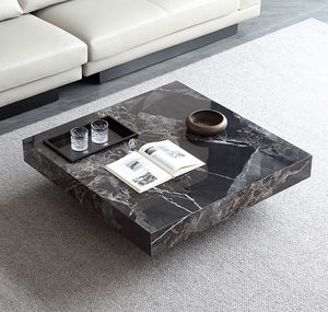 <span class=keywords><strong>Mesa</strong></span> de Centro <span class=keywords><strong>Rectangular</strong></span> Moderna de <span class=keywords><strong>Alta</strong></span> Gama con Patrón de Mármol en Piedra Sinterizada para Vestíbulo de Hotel y Recepción de Oficina - Product Image 3