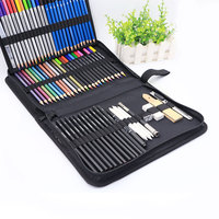 Xin Bowen Kit professionnel assorti de 72 crayons à dessin et crayons de couleur Ensemble d'art Crayon à dessin pour artiste
