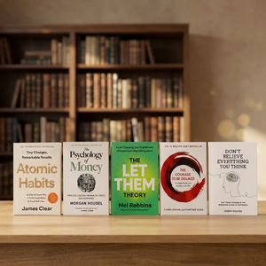 Set de 5 Libros: Let Them Talk, Hábitos Atómicos, La Psicología del Dinero, No Creas Todo Lo Que Piensas, El Coraje de Ser Desagradable - Product Image 1