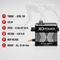 Servo Digital sin Núcleo de Acero Inoxidable IP67 Resistente al Agua 62KG XQ-S8050D Programable para Coche/Camión RC 1/10 1/8 XQ-POWER
