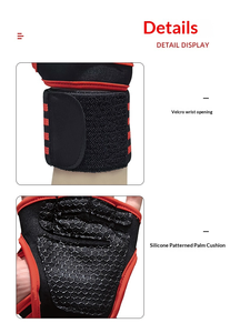 Gants de sport unisexes sans doigts avec logo personnalisé Coexistence pour la musculation et l'entraînement physique avec <span class=keywords><strong>protection</strong></span> des mains - Product Image 6