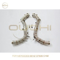 Pour Mercedes Benz GT55/GT63/GT63S C192 2024+ Downpipe en acier inoxydable avec bouclier thermique, échappement performance, accessoires de voiture