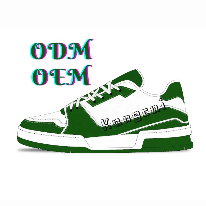 Custom Eigen Logo Designer Luxe Tennis Fabriek Wit Kalfsleer Vintage Basketbal Sport Casual Trainer Sneaker Schoenen Voor Mannen