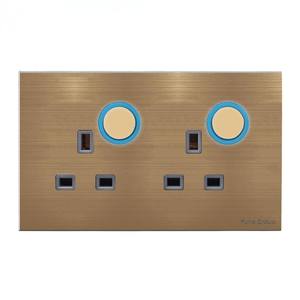 Prise murale tactile PC 13A avec interrupteur, norme britannique, avec bouton de réinitialisation LED, indice IP27 - Product Image 3