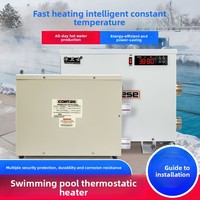 Chauffe-eau intelligent à température constante pour piscines et bassins à poissons, affichage numérique, chauffage électrique rapide en un clic