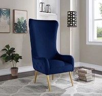 Chaise à dossier haut en velours pour salon, design moderne et élégant, pour maison et hôtel, nouveau modèle