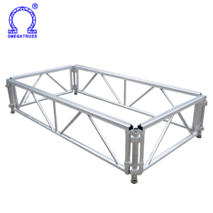 ओमेगा गैतरस एल्यूमीनियम इकट्ठा ट्रस 4*8 फीट वर्ग मॉड्यूलर चरण 900 किलोग्राम भार क्षमता मोबाइल पोर्टेबल आउटडोर घटना चरण चरण - Product Image 2