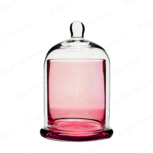 Lọ đựng nến hình chuông thủy tinh bóng, kiểu dáng tròn, dùng làm nến thủ công - Product Image 2