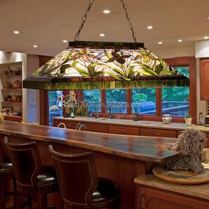 Lámpara de Araña de Vidrio Teñido Personalizada para Comedor, Bar, Hotel, Iluminación y Decoración, Patrón Alic - Product Image 4