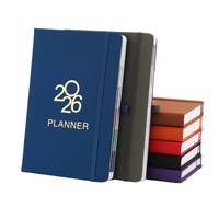 2026 Version anglaise A5 calendrier quotidien cahier 365 jours gestion du temps planificateur couverture thermique reliure thermique couverture en cuir école