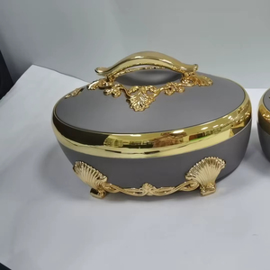 Contenedor <span class=keywords><strong>de</strong></span> Alimentos Mega <span class=keywords><strong>de</strong></span> 4L, 5L y 6L, Olla Térmica Aislada, Diseño Dorado Real para Servir en Eventos y Catering - Product Image 1