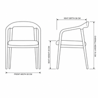 Chaise de salle à manger ergonomique à dossier incurvé en bois de caoutchouc massif blanc et noyer pour restaurant, cuisine, café