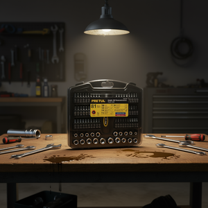 Juego de Herramientas de Vasos Pretul JUDA-81P de 81 Piezas, Cromado, para Mecánico, con Cuadro de 1/4 Pulgada, Puntas Torx y Hexagonales, Mango Recto, Grado Bricolaje, Pr - Product Image 2