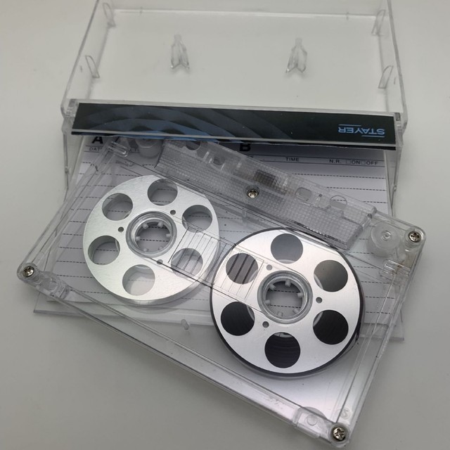 Transparent Reel-to-Reel Tape Professional Recording Media Metal Reel Industrial Design Studio Grade