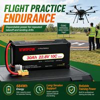 بطارية صناعية للطائرات بدون طيار، حزمة طاقة للطائرات بدون طيار ذاتية التحكم (UAV) بسعة 30000 مللي أمبير، 6S 8S 12S 16S، عالية السعة، طويلة المدى، بطارية شبه صلبة