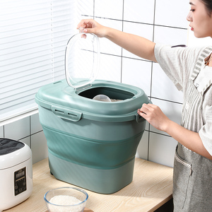 airtight flour or rice big plastic storage box containers 25kg