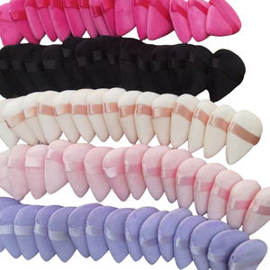 Fleur sait cosmétiques <span class=keywords><strong>poudre</strong></span> bouffée corps <span class=keywords><strong>houpette</strong></span> triangle maquillage femmes accessoires personnalisé <span class=keywords><strong>poudre</strong></span> bouffée - Product Image 5