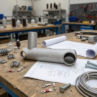 Pièces d'accessoires pour réseau électrique sur mesure de l'usine JBD, services de fonderie de précision en acier inoxydable, pièces usinées pour corps de pompe et tuyaux métalliques