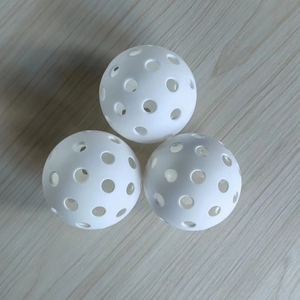 Balles de pickleball d'extérieur approuvées et agréées par l'USAPA pour les tournois, balles à 40 trous, balles de pickleball blanches - Product Image 2