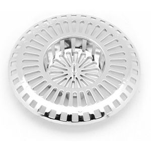Bouchon de drain moderne pour trou de lavabo de 4,5 cm, grille de drain de sol chromée de 9 cm, en acier inoxydable, laiton, plastique électroplaqué pour salle de bain - Product Image 1