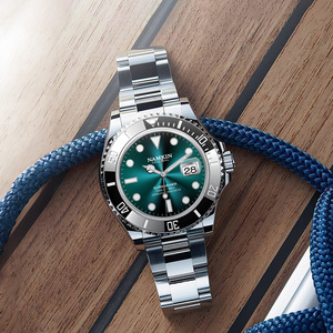 1Customized Luxury Stainless Steel Miyota <b>Automatic</b> Mechanical Water Resistant <b>Chronograph</b> Men's Watch Pointer Dial 20mm Band - Product Image 4