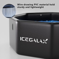 Baignoire gonflable octogonale pour adultes-pliable, conception stable à 8 côtés, sans refroidisseur, utilisation de fête en PVC durable