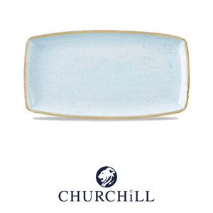 Plateau de service plat bleu œuf de canard 29,5 × 15 cm rectangulaire Churchill Stonecast Sdesop1 - Product Image 4