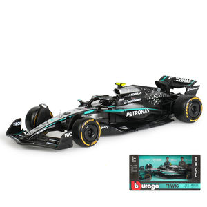 <span class=keywords><strong>Bburago</strong></span> 2025 <span class=keywords><strong>1</strong></span>:<span class=keywords><strong>43</strong></span> Mercedes-AMG W16 F1 Team Modèle de voiture en alliage Formule <span class=keywords><strong>1</strong></span> Jouet de collection de voitures de course moulées sous pression - Product Image 1